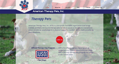 Desktop Screenshot of americantherapypets.org