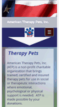 Mobile Screenshot of americantherapypets.org